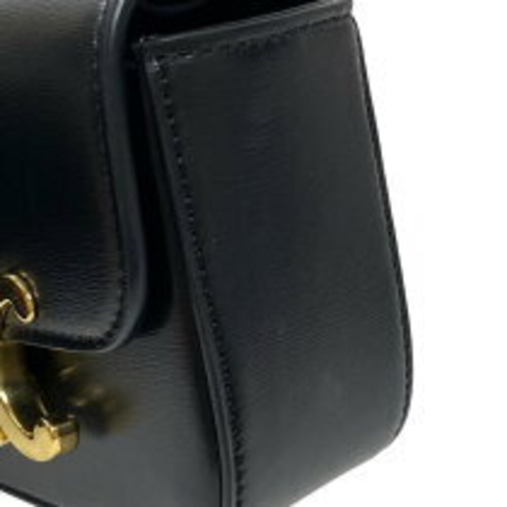 Celine Claude shoulder bag black shiny calfskin - Picture 10 of 11